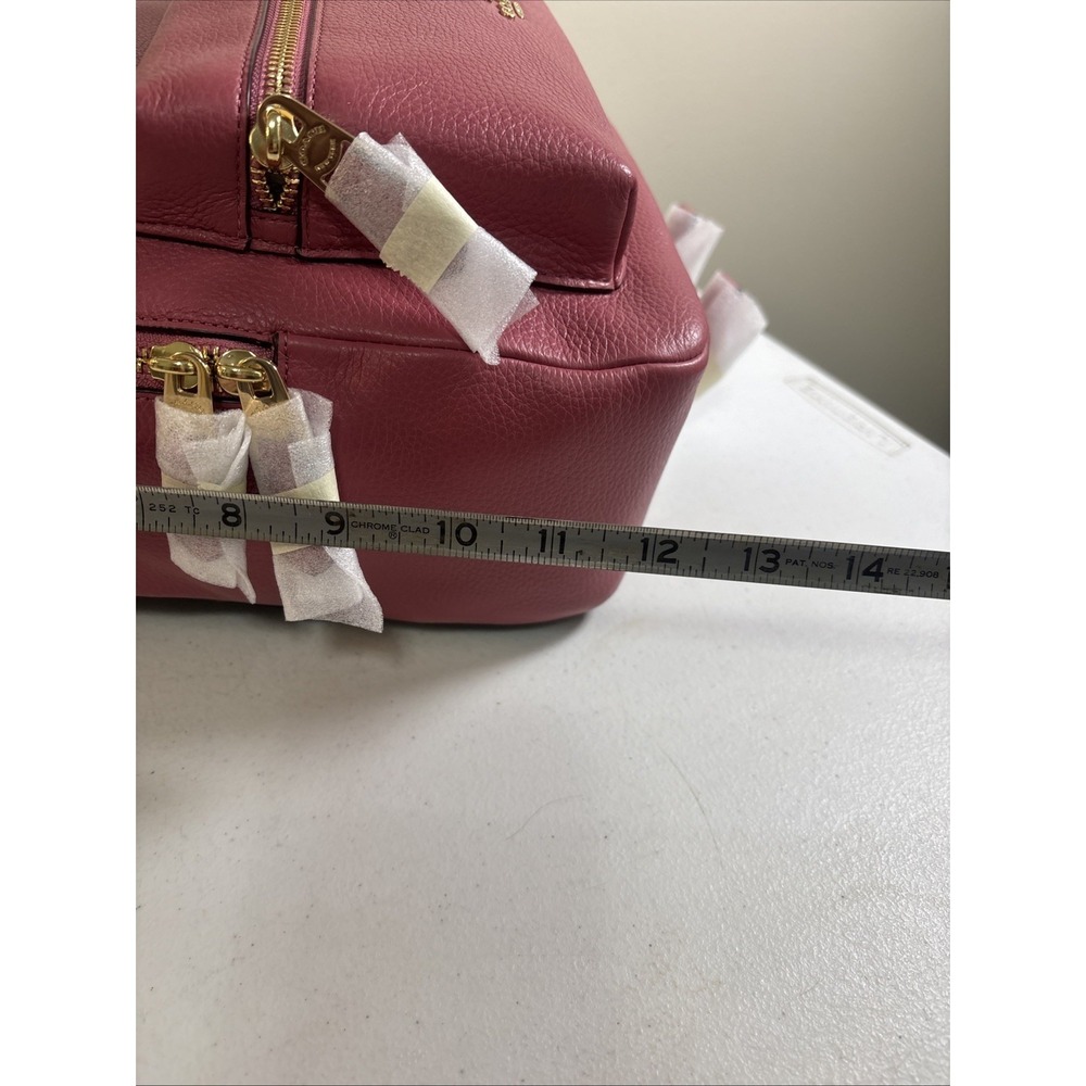 Coach F30550 Medium Charlie Backpack Pebble Leather Bag Strawberry MSRP $350 NWT - Picture 10 of 13